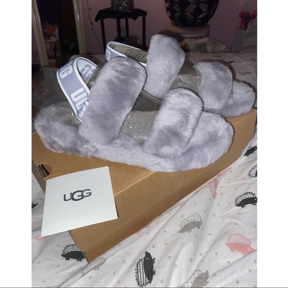 BNIB Ugg Oh Yeah Gray Slide (Size 8)